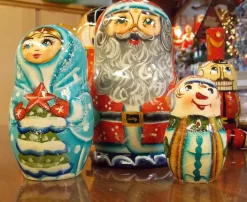 ALSH Nesting Deluxe Santa Dolls^ Santas