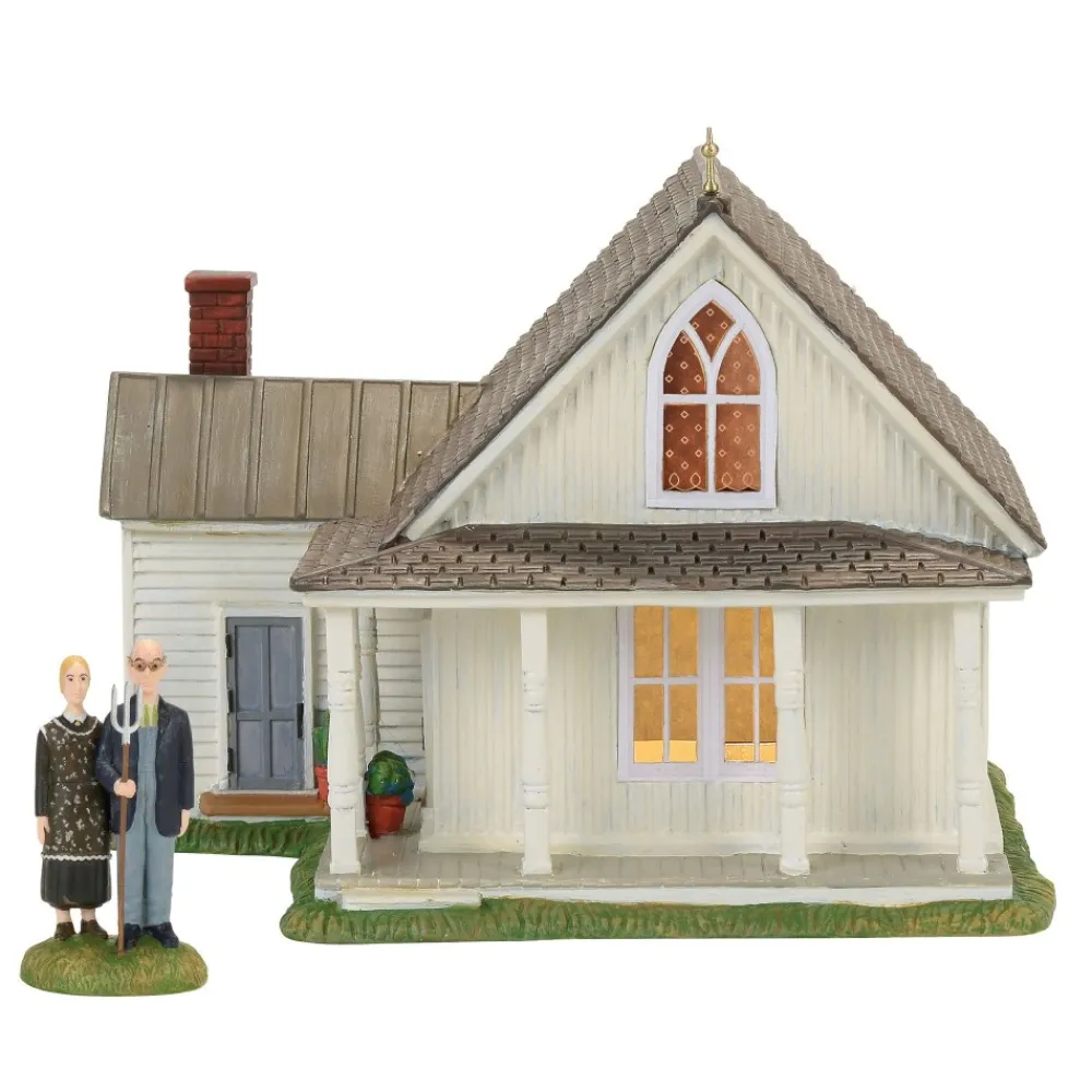 Discount Nev, American Gothic, Set Of 2, New England Village, 4056684 New England Village