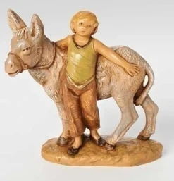 Shop Nisan, Young Boy W/Donkey 5", , 54064 5"