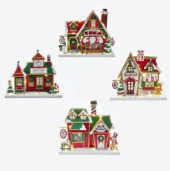 Clearance North Pole Buildings, 4 Assorted Trains
