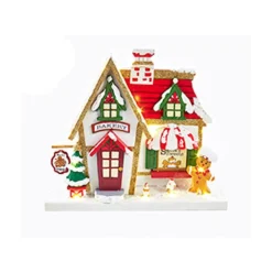 Clearance North Pole Buildings, 4 Assorted Trains
