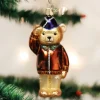 Old World Christmas Owc Air Force Bear Ornament, 12401^ Glass