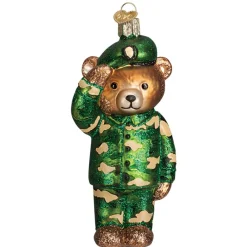 Cheap Owc Army Bear Ornament, 12402 Novelty