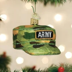 Store Owc Army Cap Ornament, 32376 Novelty