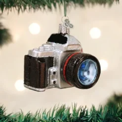 Old World Christmas Owc Camera Ornament, 32227^ Glass