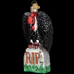 Old World Christmas Owc Halloween Vulture Ornament, 26082^ Glass