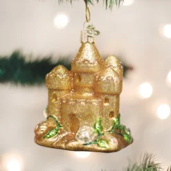 Old World Christmas Owc Sand Castle Ornament, 20069^ Glass