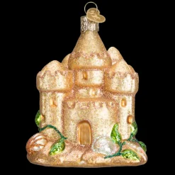 Old World Christmas Owc Sand Castle Ornament, 20069^ Glass