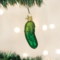 Old World Christmas Owc Sweet Pickle Ornament, 28074^ Glass