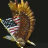 Shop Patriotic Eagle With The American Flag Ornament C3899 Old Fashion