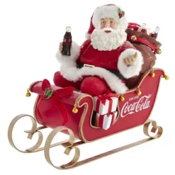 Kurt S Adler Pd, Coca-Cola®, Santa In Sleigh, Cc5202, Kurt Adler^ Santas