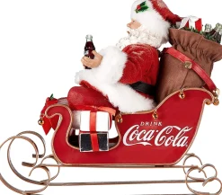 Kurt S Adler Pd, Coca-Cola®, Santa In Sleigh, Cc5202, Kurt Adler^ Santas
