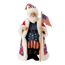 Enesco Pd, Stars And Stripes Santa, 6008574, Possible Dreams^ Resin