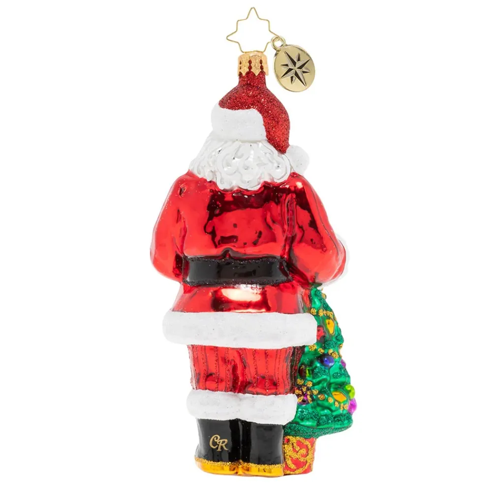 Christopher Radko Radko, Santa's Balsam Fir Tree Ornament, 1019834^ Glass