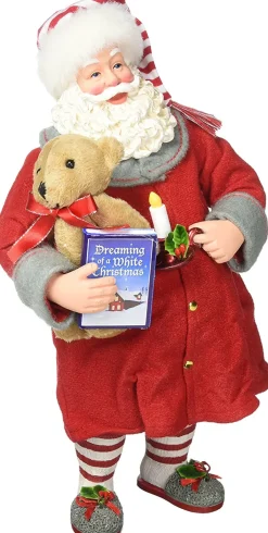 Department 56 Ready For Bed 10"^ Clothtique/Fabriche Santas