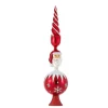 Kurt S Adler Red Santa Un-Lit Glass Treetop, Gg0676, Kurt Adler^ Glass