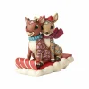 Fashion Rudolph And Clarice Sledding Jim Shore