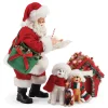 Department 56 Santa And His Pets Carolers Musical. 6004333, Possible Dreams^ Clothtique/Fabriche Santas