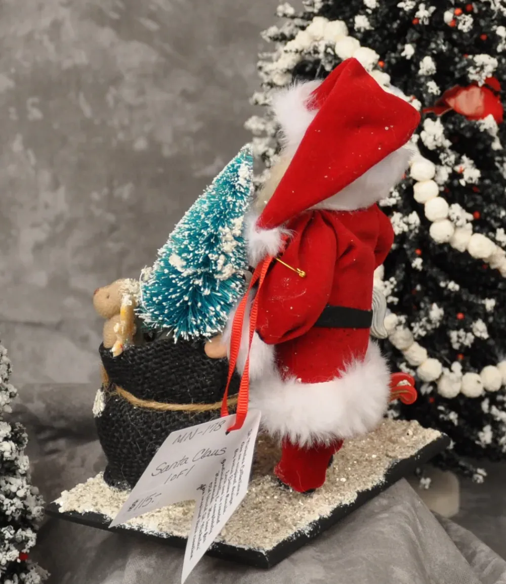 Elaine Roesle Santa Claus With Sack And Rocking Horse^ Santas