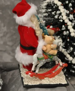 Elaine Roesle Santa Claus With Sack And Rocking Horse^ Santas