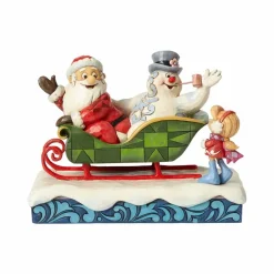 Enesco Santa Frosty The Snowman And Karen Sleigh^ Santas