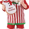 Department 56 Santa Holding Snowman Cookie, 6008560, Possible Dreams^ Clothtique/Fabriche Santas