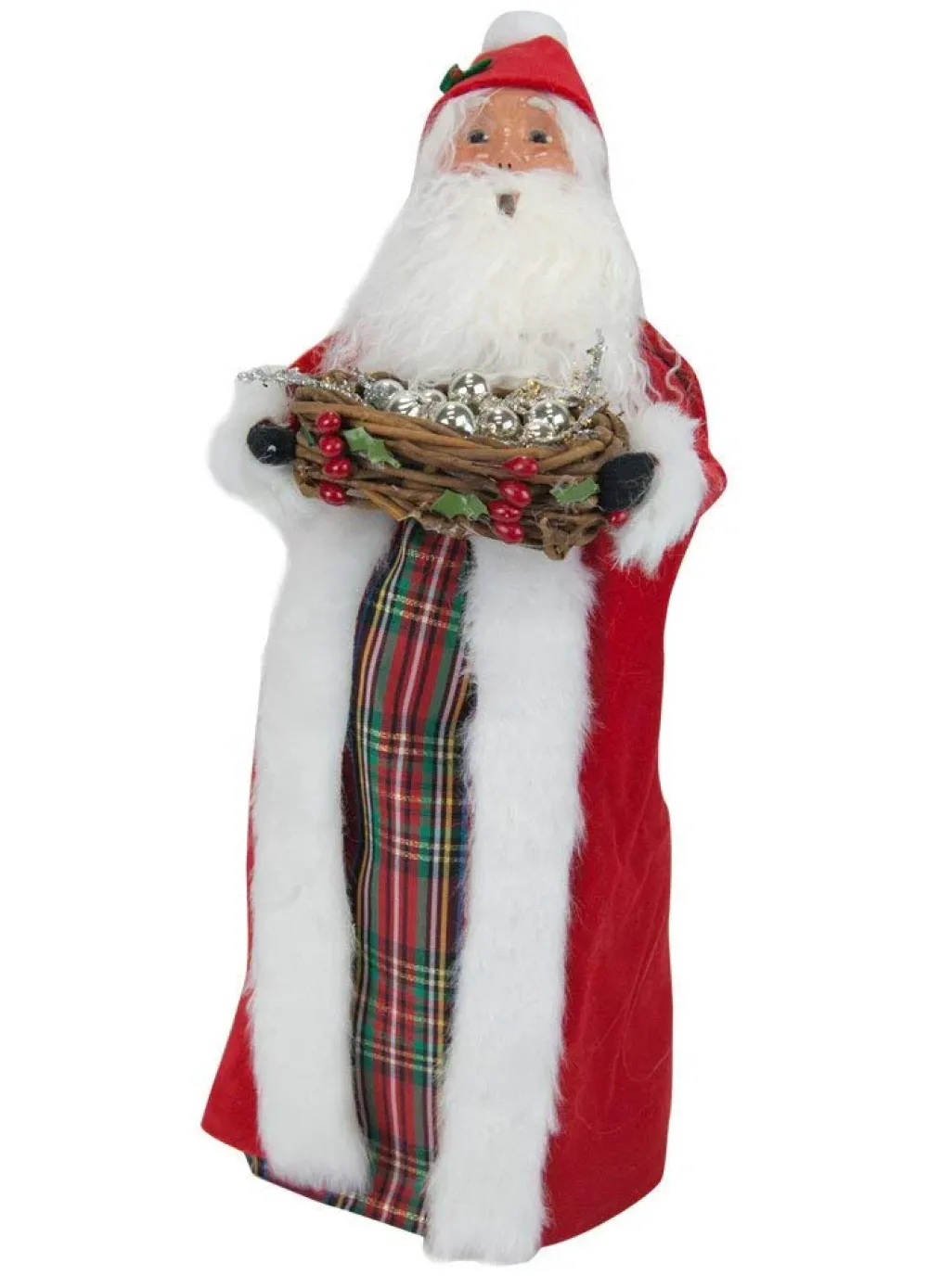 Byers Choice Santa With Silver Balls, , Zms280^ Byers Choice