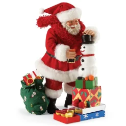 Department 56 Santa's Fun Factory^ Clothtique/Fabriche Santas