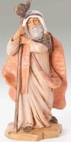 Hot Shepherd W/Cane Isaiah 5", , 54010 Resin Nativity