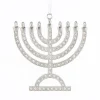 Online Silver Menorah Ornament, E0525, Kurt Adler Religious