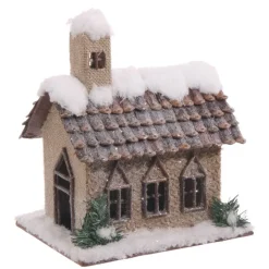 Raz Snowy Church^ Resin