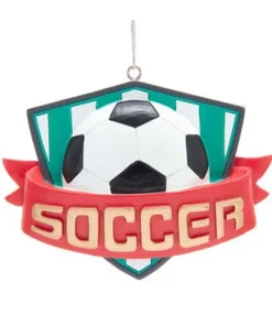 Kurt S Adler Soccer Ornament, A1983, Kurt Adler^ Resin