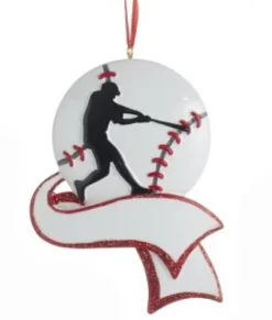 Kurt S Adler Sports Silhouette Ornament For Personalization, 3 Assorted, C6598^ Resin