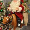 Elaine Roesle St Nick On Cow By ^ Santas