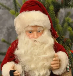 Elaine Roesle St Nick On Cow By ^ Santas