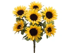 Store Sunflower Bush Yellow X7 Large 12"