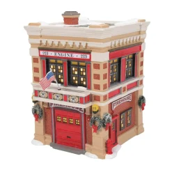 Shop Sv, Engine 223 Fire House, 6011422, Snow Village Snow Village