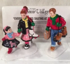 Cheap Sv, Everybody Goes Skating At Rollerama, Snow Village , 56.54928 Snow Village