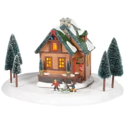 Clearance Sv, Winter Wonderland Cabin, 6005455, Snow Village Snow Village