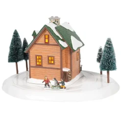 Clearance Sv, Winter Wonderland Cabin, 6005455, Snow Village Snow Village