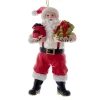 Kurt S Adler Tattoo Santa Ornament, E0674, Kurt Adler^ Clothtique/Fabriche Santas