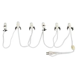 Outlet Va, 6 Socket Lite Set W/Bulbs, 56.99279, Grinch