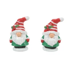 Fashion Va, Candy Cane Gnomes Set Of 2, 6011427, New England Village