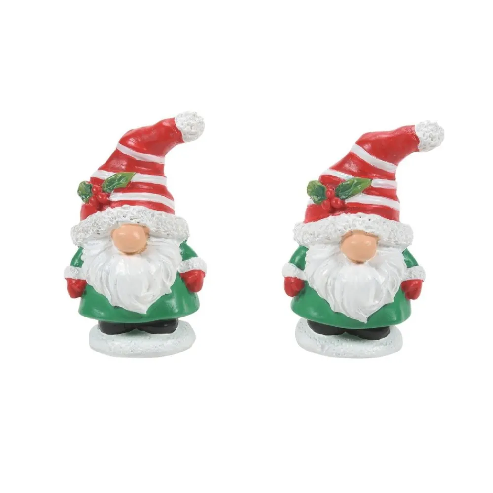 Fashion Va, Candy Cane Gnomes Set Of 2, 6011427, New England Village
