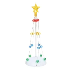 Store Va, Lit Christmas Pole Tree, 6011460, North Pole Village