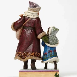 Enesco Victorian Santa Walking With Child^ Santas
