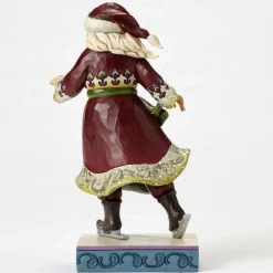 Enesco Victorian Skating Santa^ Resin