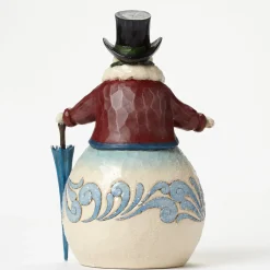 Enesco Victorian Snowman With Umbrella^ Resin
