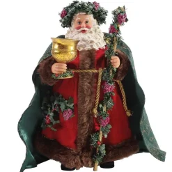 Department 56 Wassail Santa With Chalice, 6003420, Possible Dreams^ Clothtique/Fabriche Santas