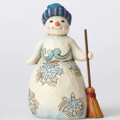 Best Sale Wonderland Pint Snowman /Broom Jim Shore